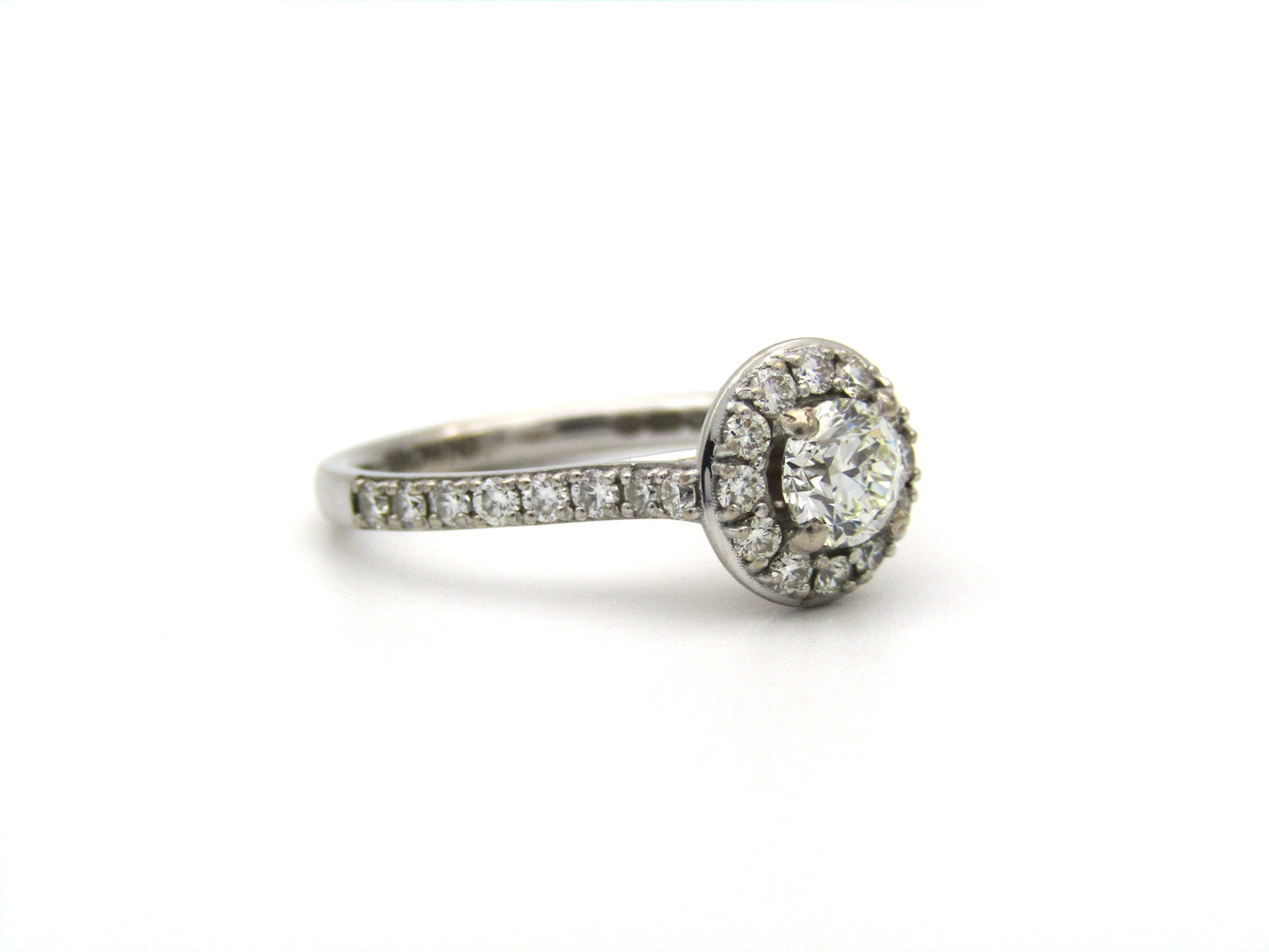 18K gold Angel Diamond Halo Engagement ring by Browns.