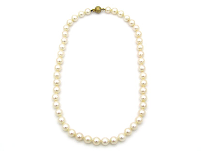 18K gold pearl and diamond necklace by Browns.