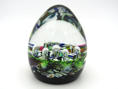Caithness Double Harlequin artistic paperweight by Paul Ysart, Circa 1972-1976.