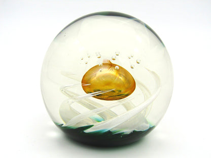 Selkirk 'Sunkissed' Art Glass paperweight, by James Brown, 2000.
