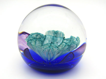 Caithness 'Floral Illusion' Art Glass paperweight by Colin Terris, 1991.