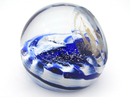 Caithness 'Christopher Columbus' Limited Edition Art Glass paperweight Circa 1990's.
