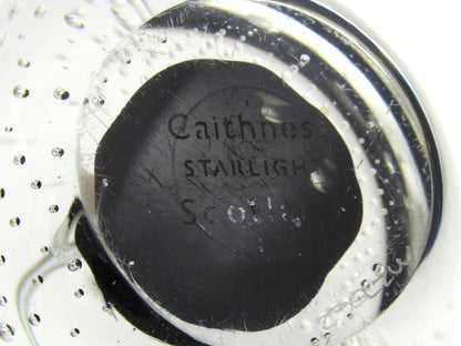 Caithness 'Starlight' Art Glass paperweight, likely by Colin Terris, early 1990's.