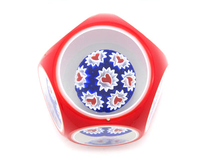 An unusual Murano Millefiori glass paperweight, Circa 1970's.