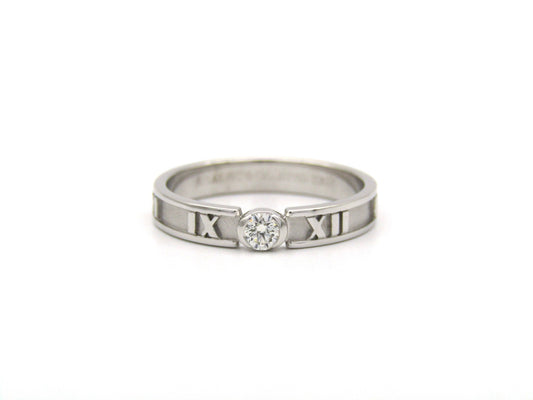 18K gold Tiffany & Co. Atlas diamond ring.