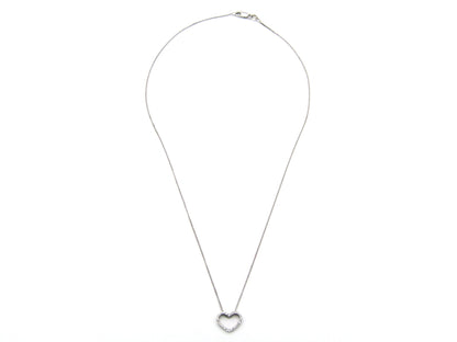 9K gold diamond heart pendant.