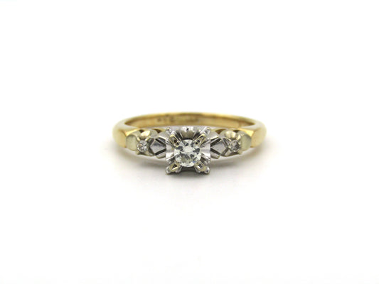 18K gold diamond ring, Birmingham, 1989.