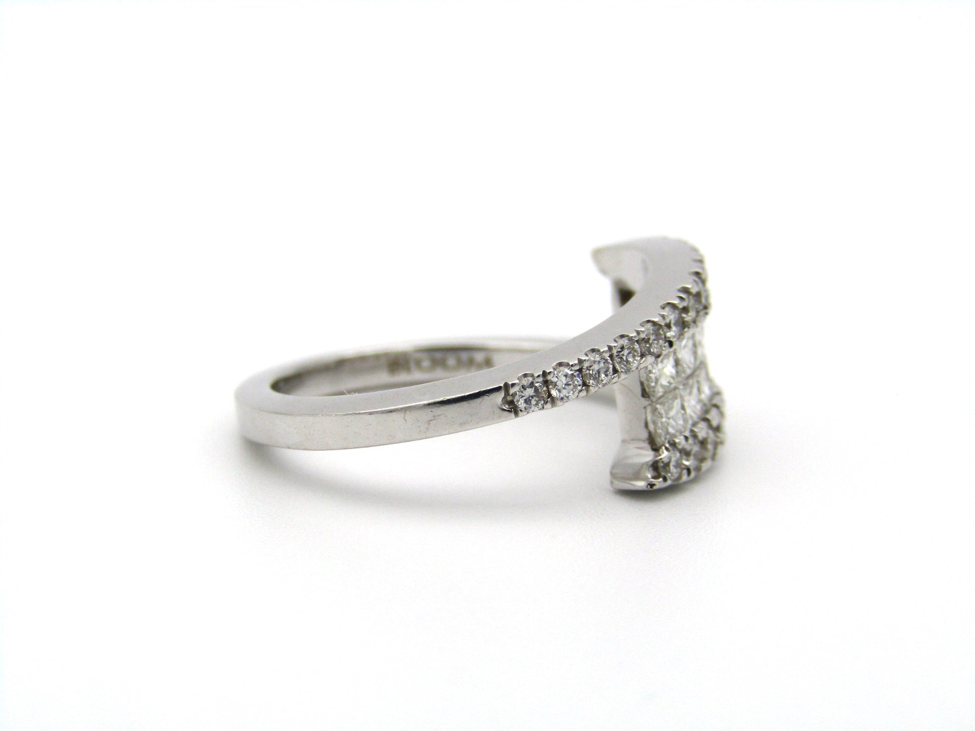 18K gold diamond ring.
