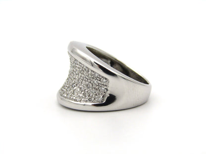 18K gold diamond ring.