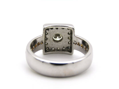 18kt gold diamond ring.