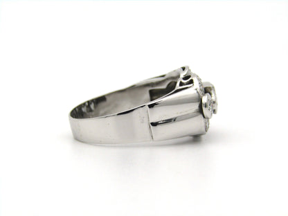 Art Deco 18K gold diamond ring.