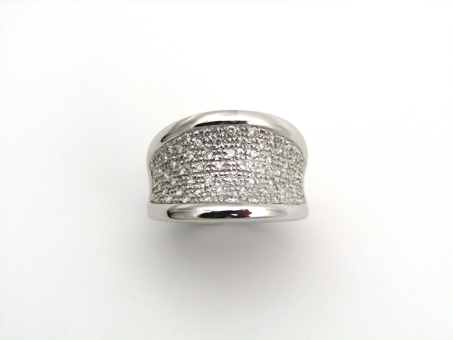 18K gold diamond ring.