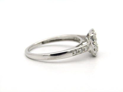 9K gold diamond ring.