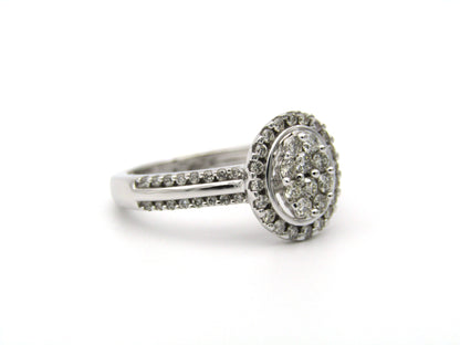 14K gold diamond ring.
