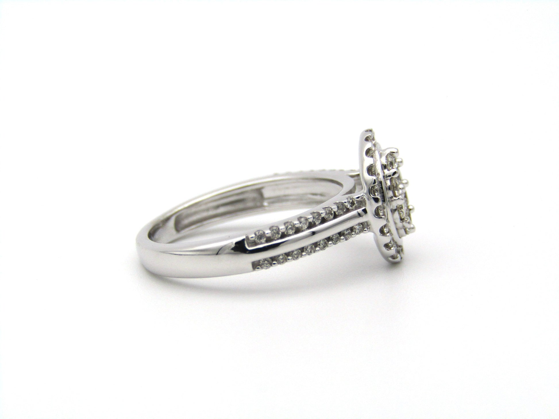 14K gold diamond ring.