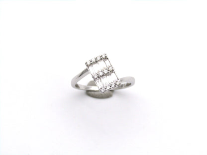 18K gold diamond ring.