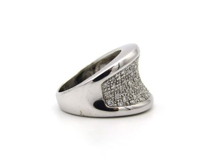 18K gold diamond ring.
