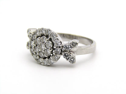 18kt gold diamond ring.