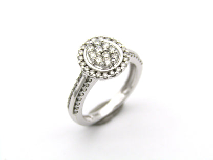 14K gold diamond ring.