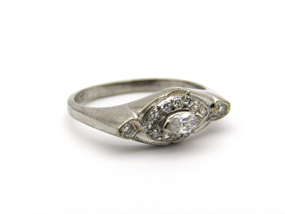 18kt gold diamond ring.