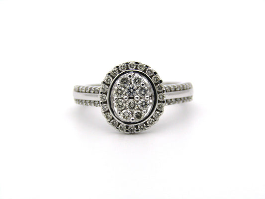 14K gold diamond ring.