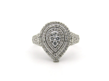9K gold diamond ring.