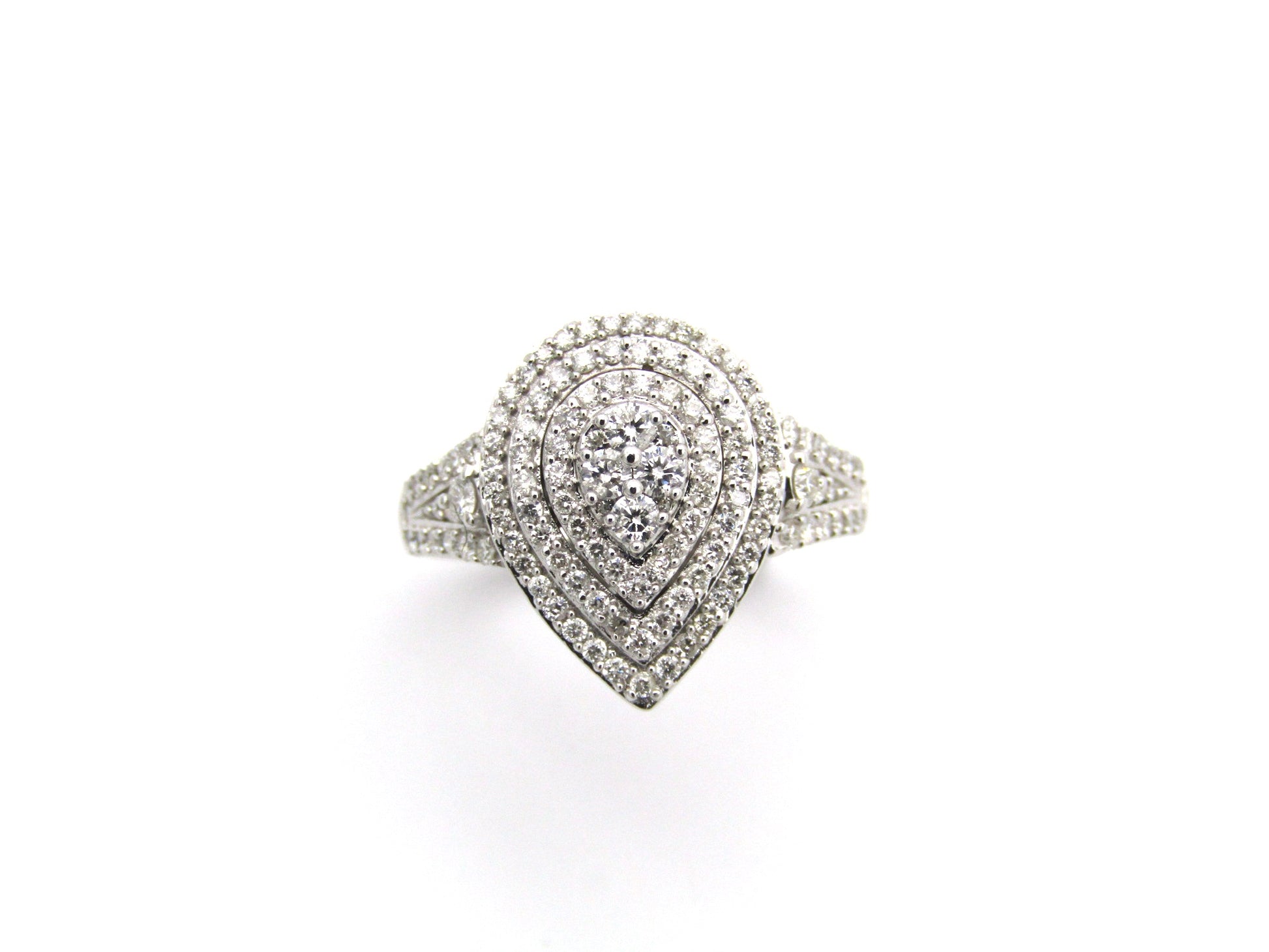 9K gold diamond ring.