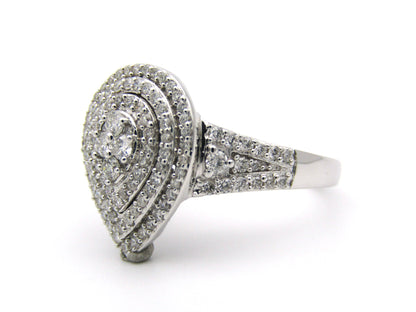 9K gold diamond ring.
