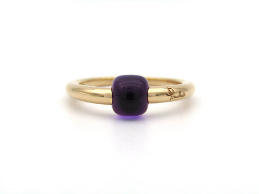 18K gold M'ama Non M'ama amethyst ring by Pomellato.