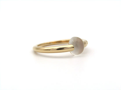 18K gold M'ama Non M'ama moonstone ring by Pomellato.